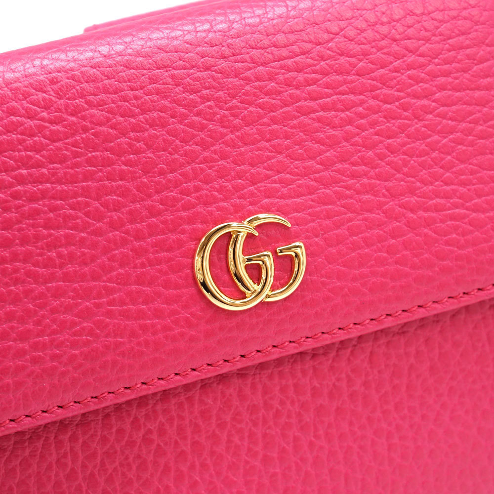 Gucci Leather Marmont Un Passion Wallet Pink GG - Picture 6 of 12